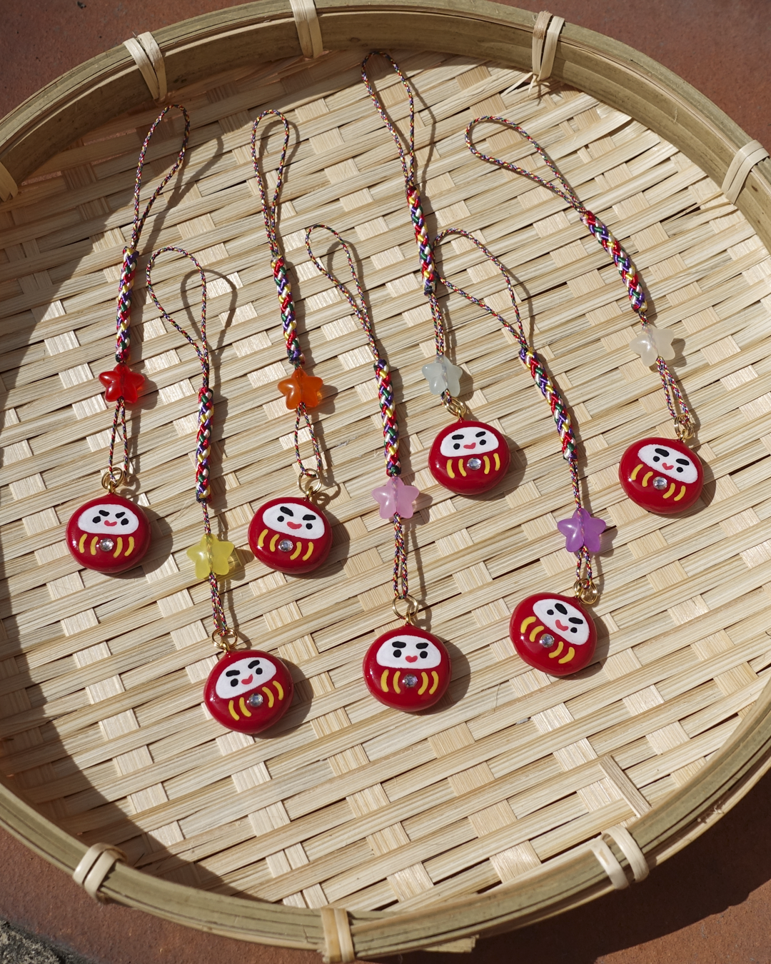 Lucky Daruma Charm Keychain Strap – Tanuki & Co
