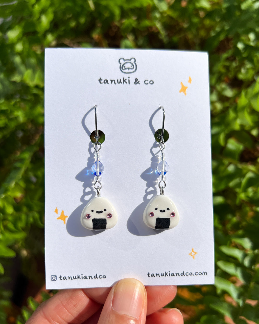 Happy Onigiri Earrings