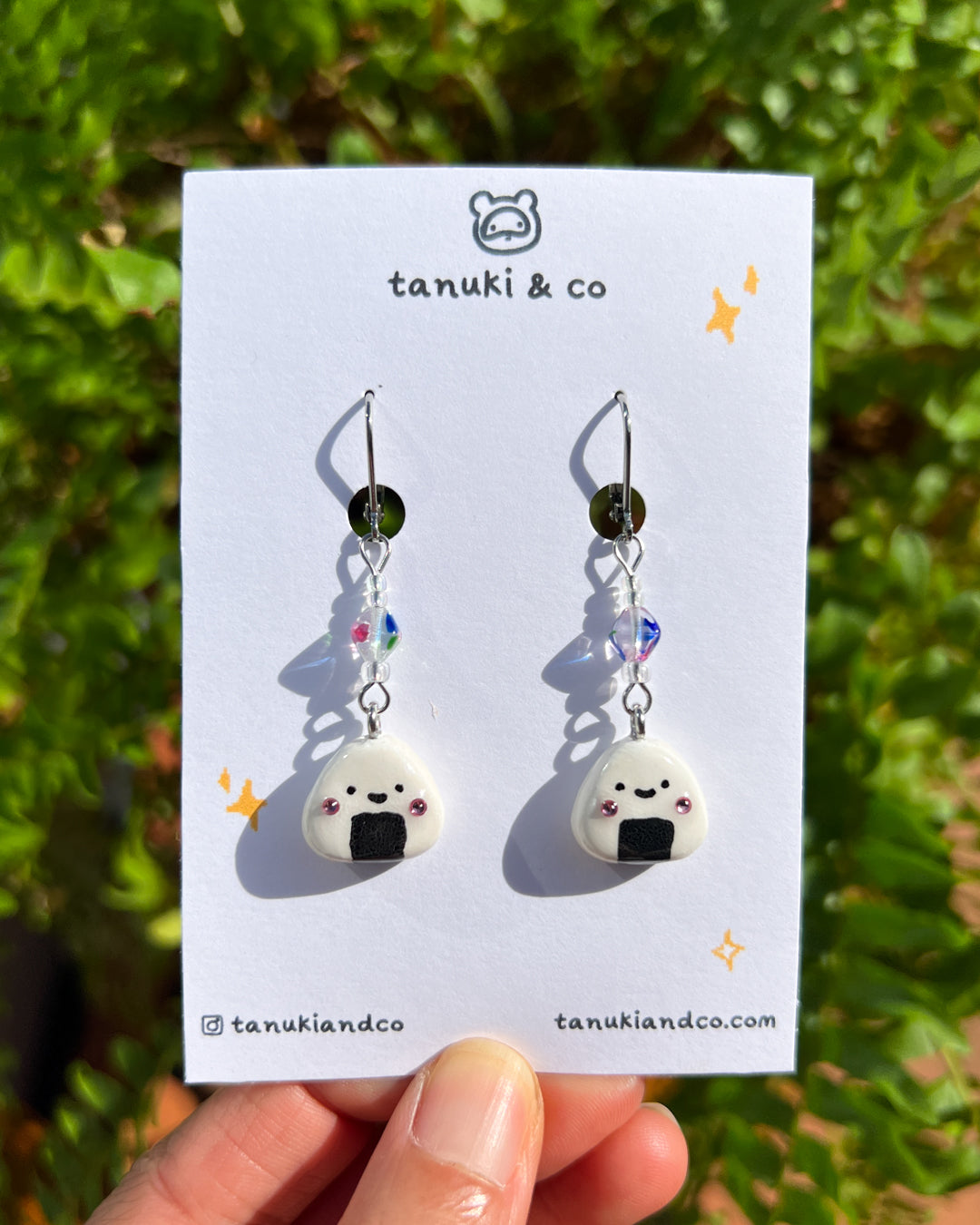 Happy Onigiri Earrings