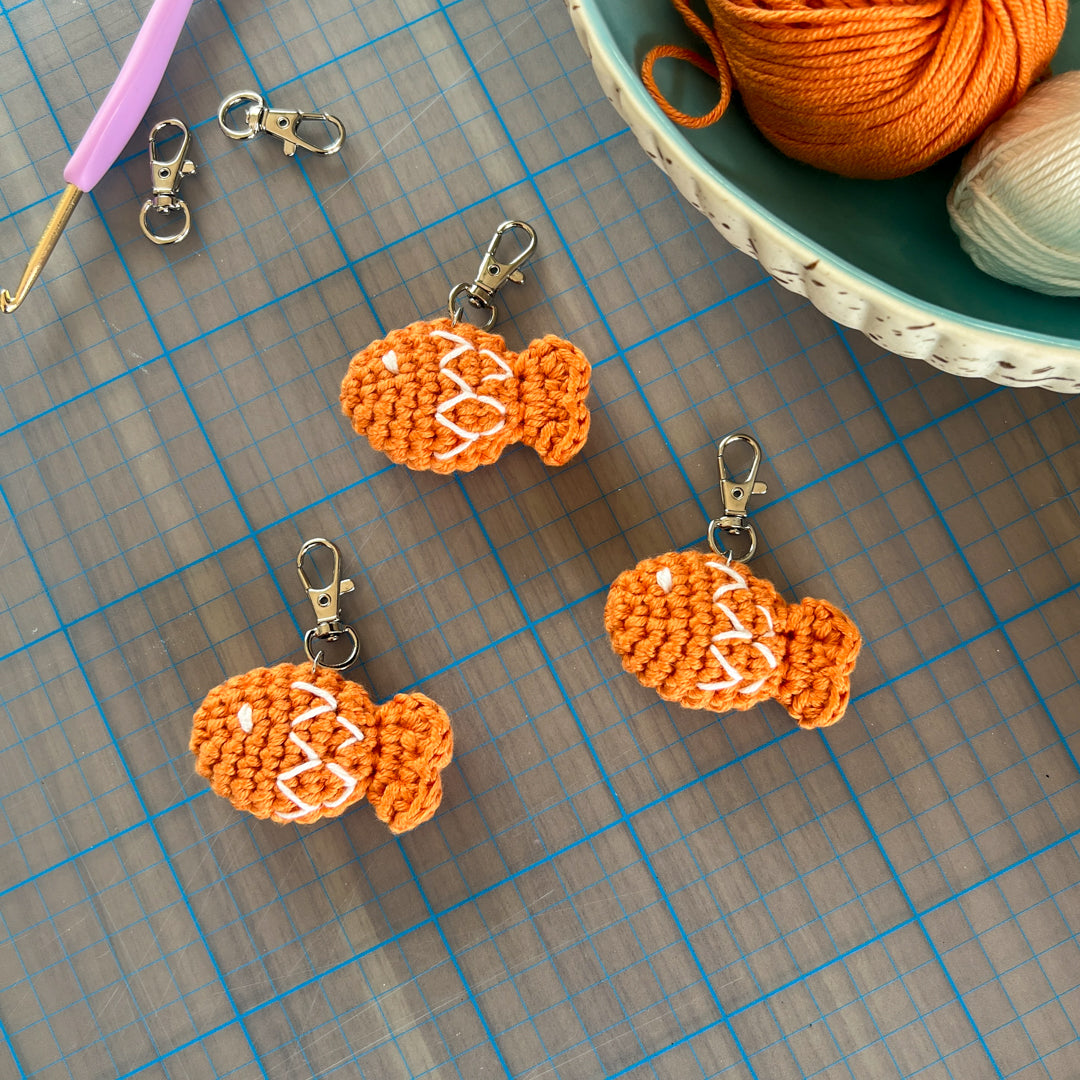 Taiyaki Keychain Orange