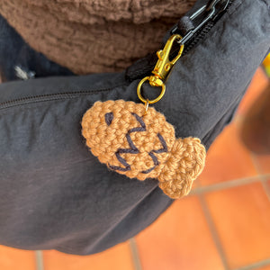 Taiyaki Keychain Brown